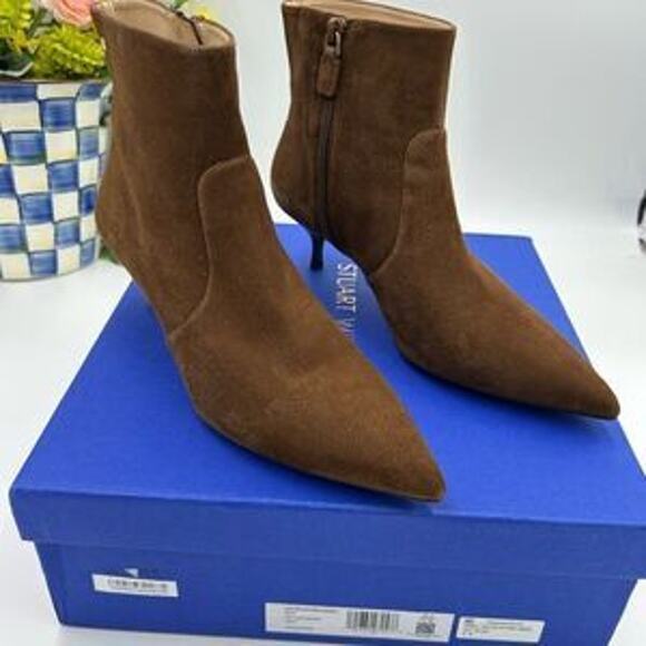 Women’s Stuart Weitzman suede ankle boots size 9.5 made in Spain - Picture 2 of 10